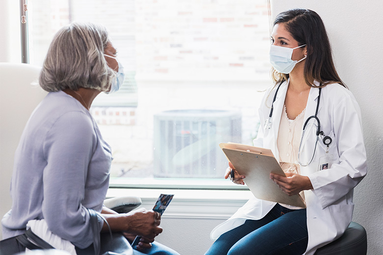 Provider meeting with patient